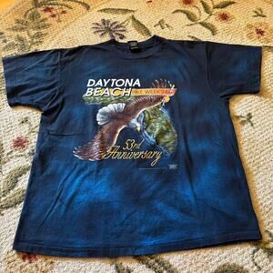 3d Emblem Daytona Beach Single Stitch T-Shirt